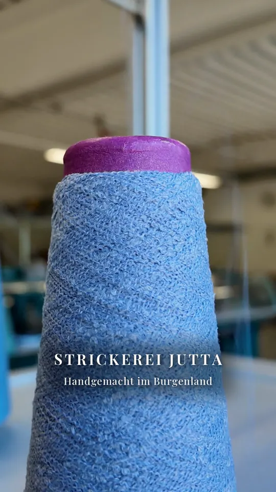 Schlussbild des Reels: Strickerei Jutta, handgemacht im Burgenland